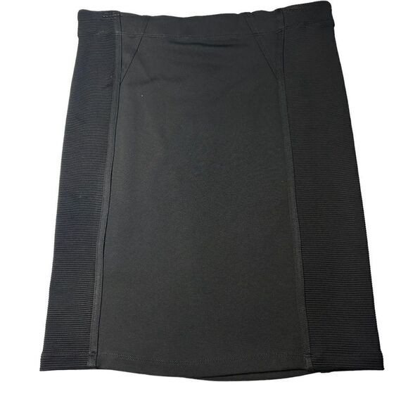 NWT BCBG Paneled Black Pencil Skirt size medium NEW - Picture 2 of 8